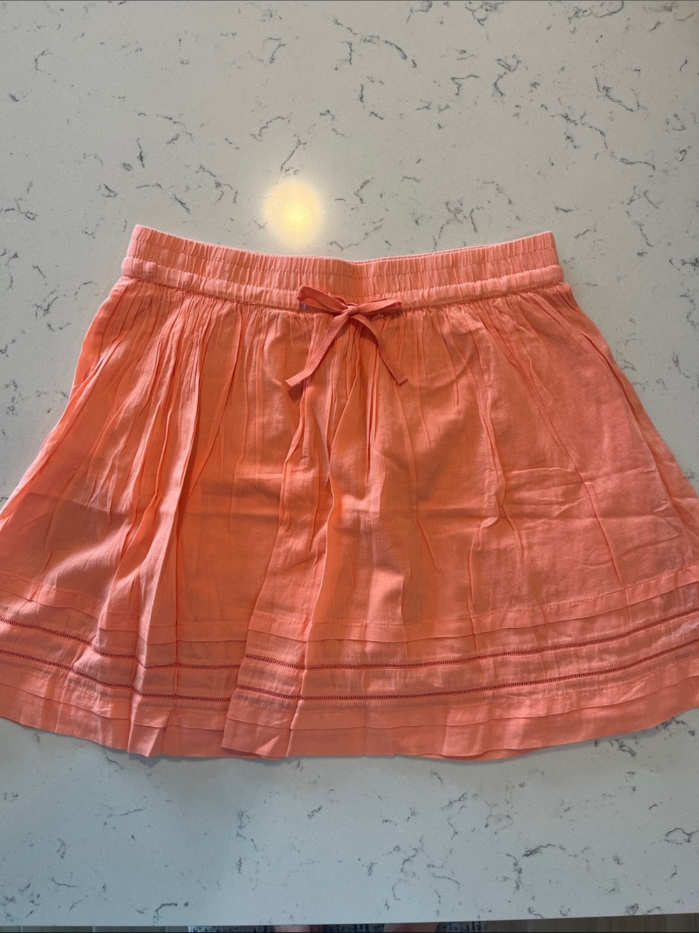 Old Navy Coral Drawstring Skater Skirt